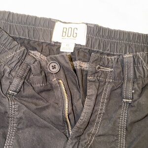 BDG Urban Outfitters Black Womens Elastic-Waist Cargo-Style Pants